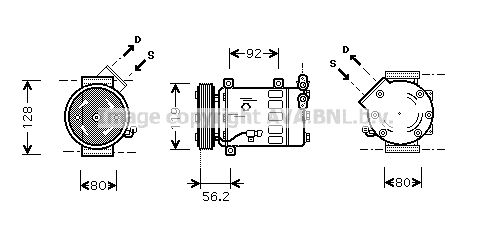 AVA QUALITY COOLING Kompressori, ilmastointilaite CNAK032